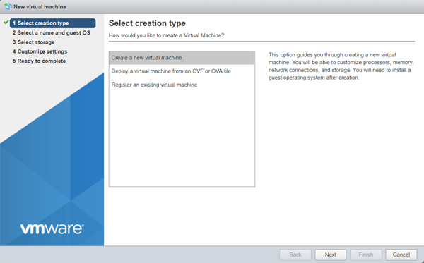 Create/Register VM