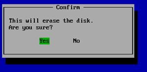 Disk erase