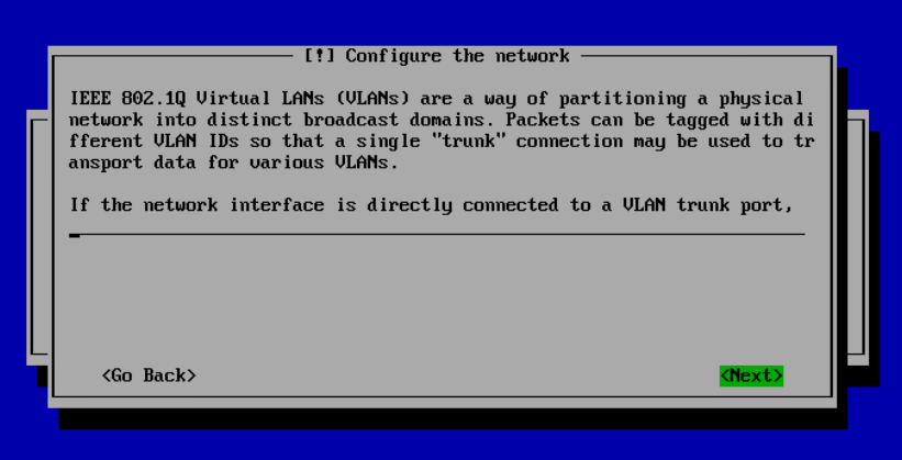 Configure the network