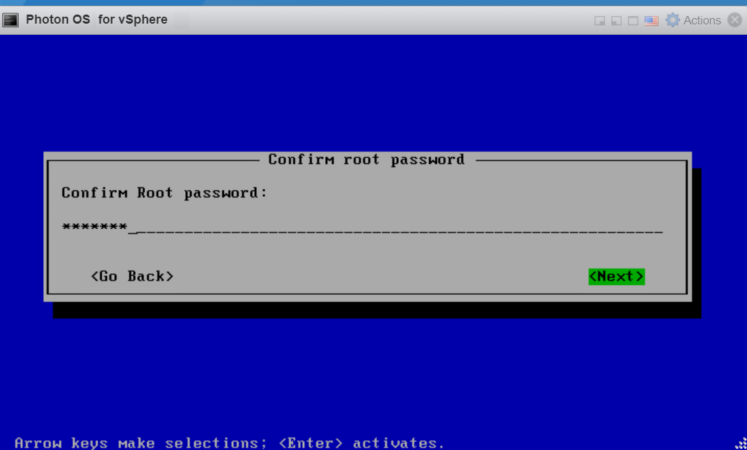 Password confirmation