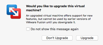 Upgrade VM